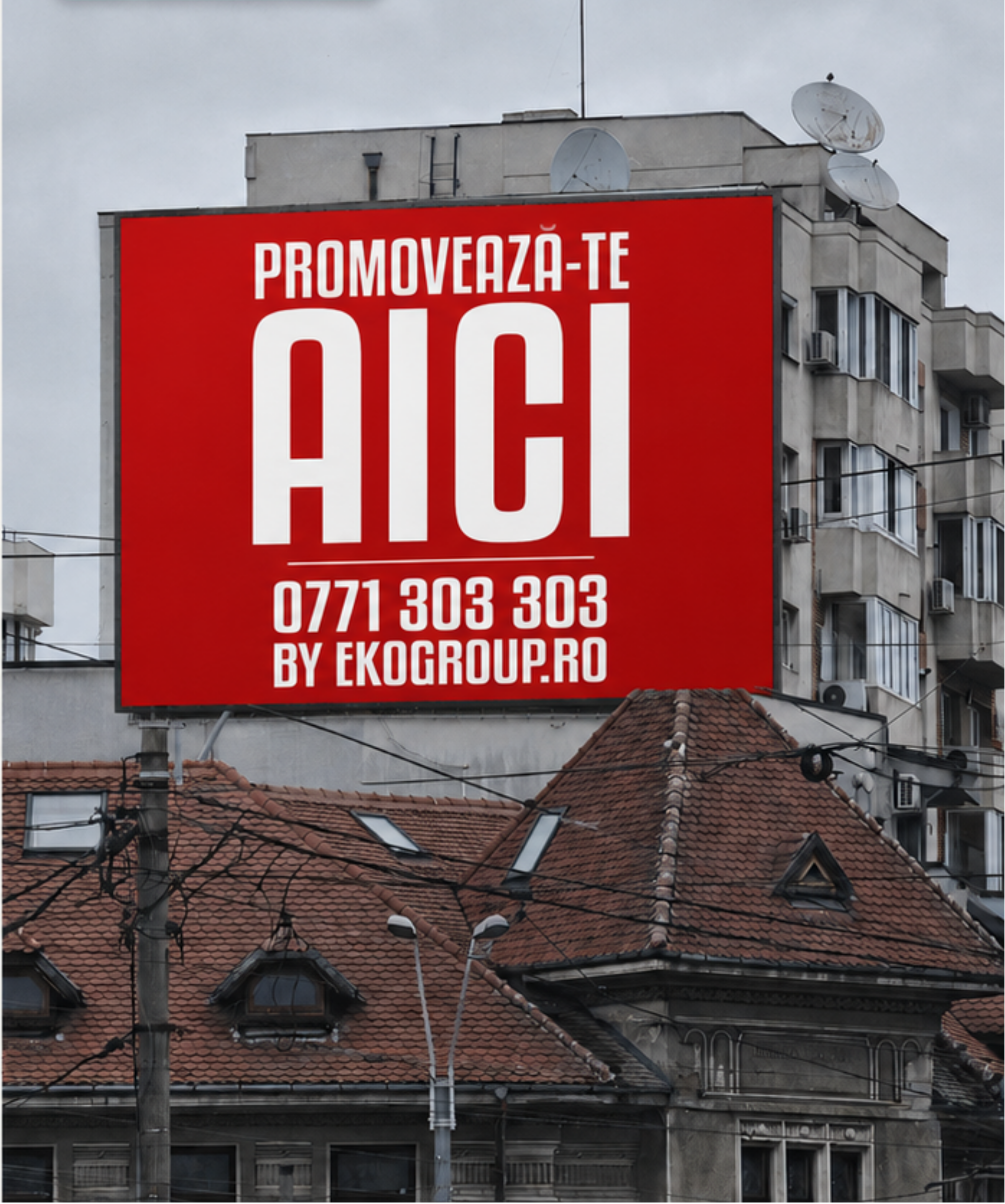 Mesh de fațadă EkoGroup — Calea 13 Septembrie 130, Bloc P36